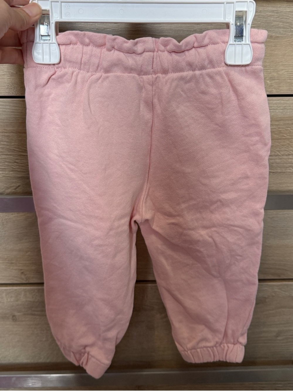 $10! H&M Light Pink Bunny Patch Joggers - Picture 3 of 3